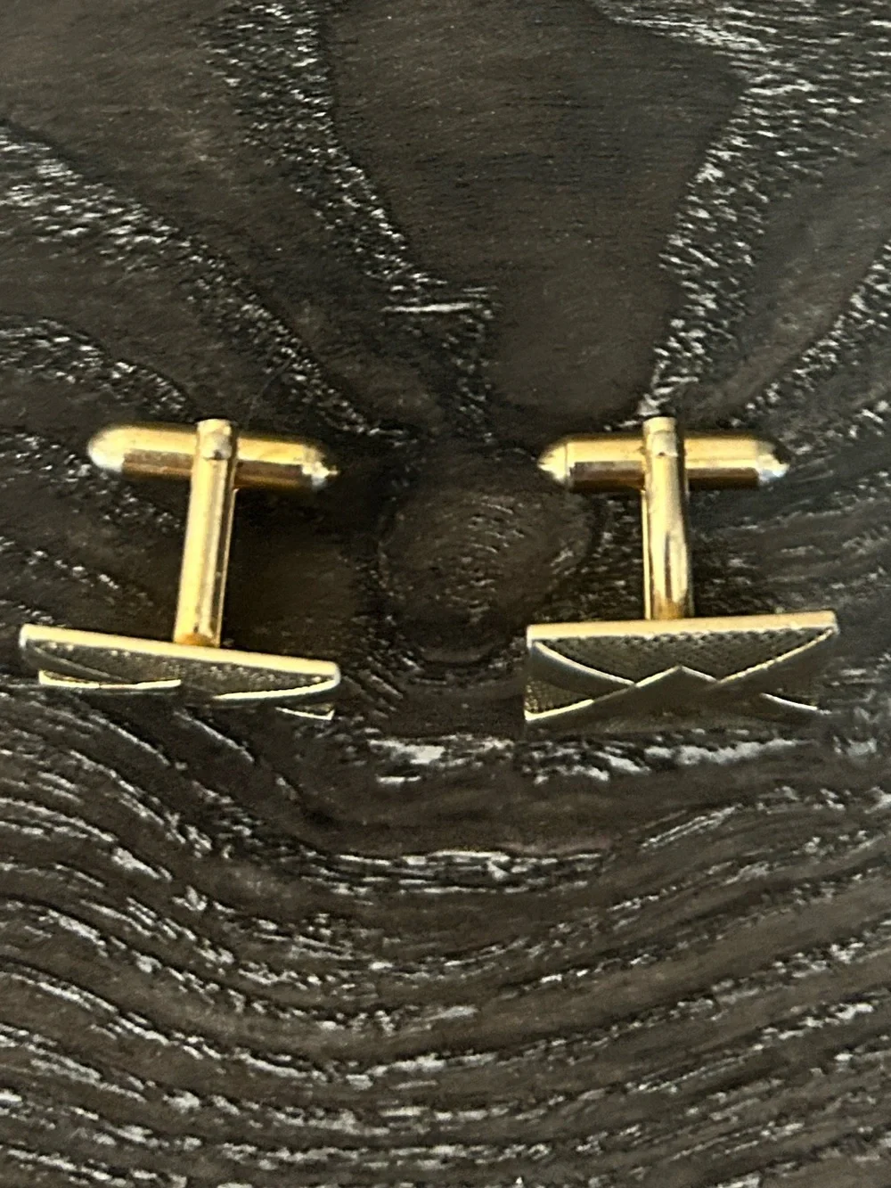 SWANK MCM Chevron cufflinks